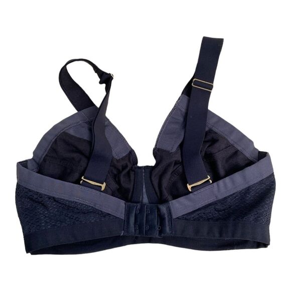 Berlei  US 32D High Extreme Impact Shift Wired Bra Black Sports Bra Black/Grey - Picture 8 of 12